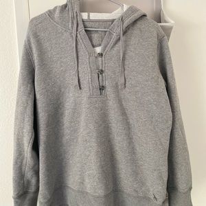 Gray Button Up Sweater